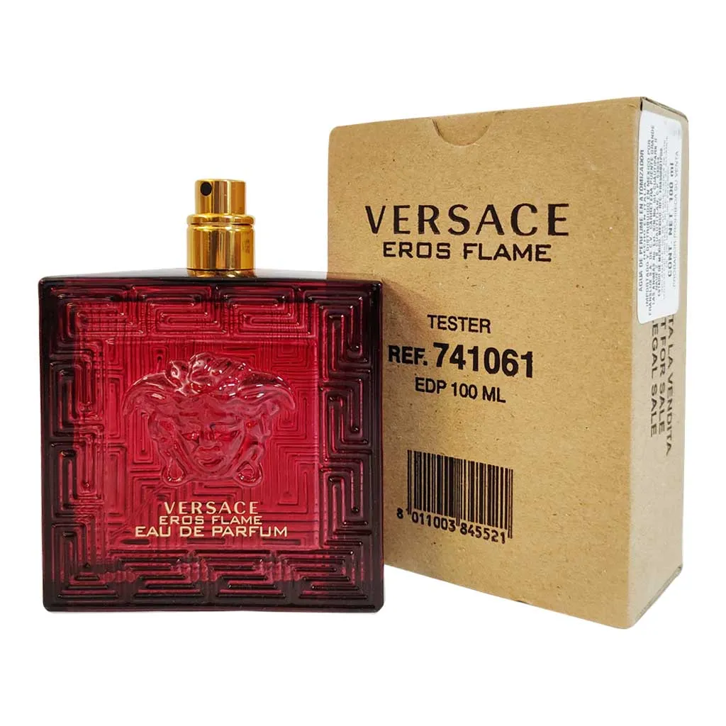 Versace Eros Flame for Men Eau De Parfum Spray 3.4 Oz (Tester)