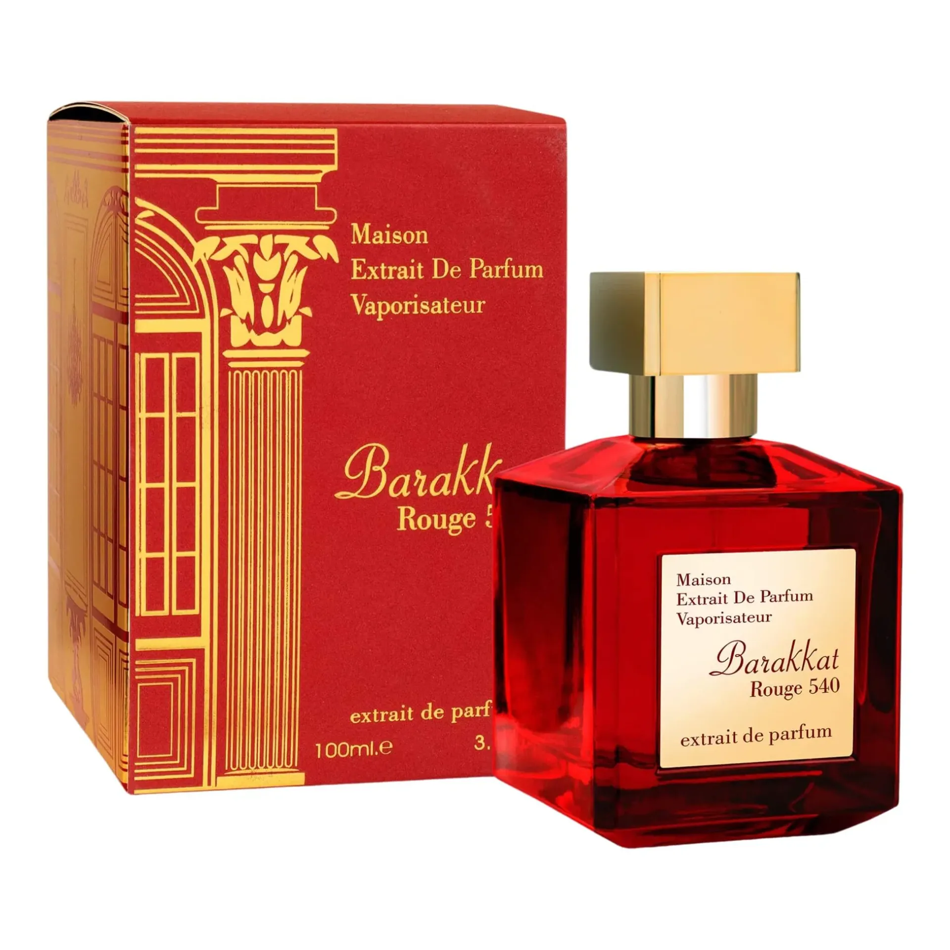 Barakkat Rouge 540 EXTRAIT de Parfum Spray 3.4 Oz