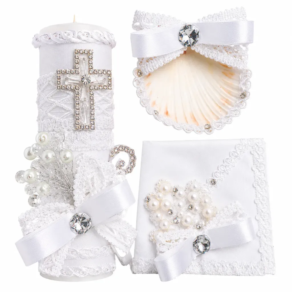 [25341] Baptism Candle CA341
