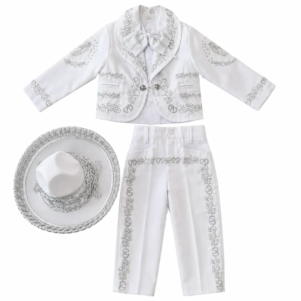 Charro Suit for Baptism (Plata, 0 Years)