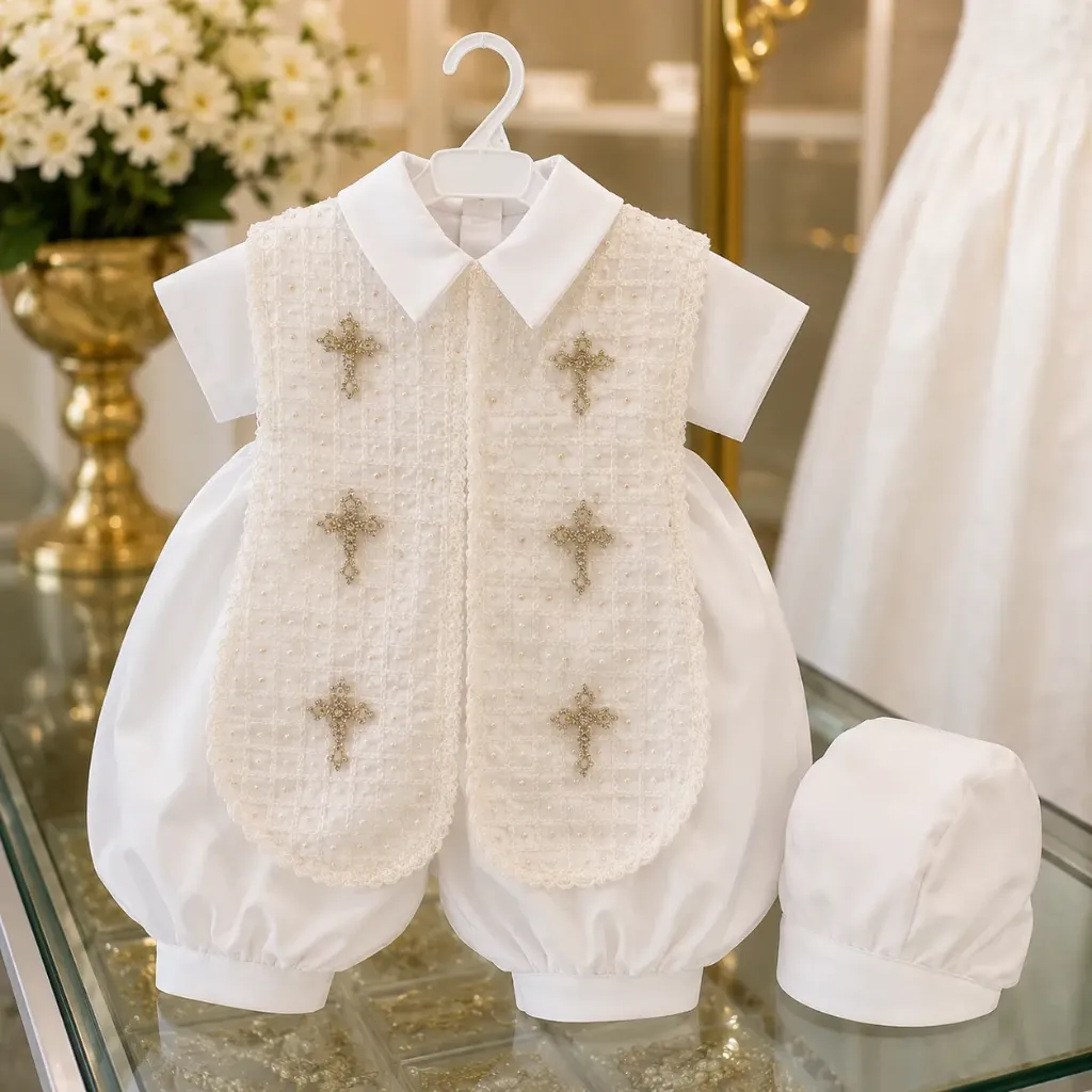 Baptism 6 Cross Suit (Plata, 0 Years)