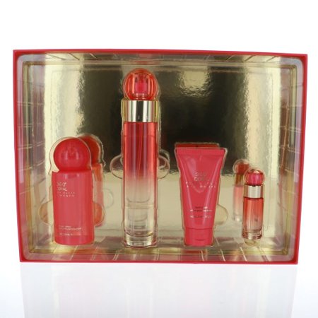 Perry Ellis 360 Coral for Women 4 Piece Gift Set Standard Eau De Parfum for Women