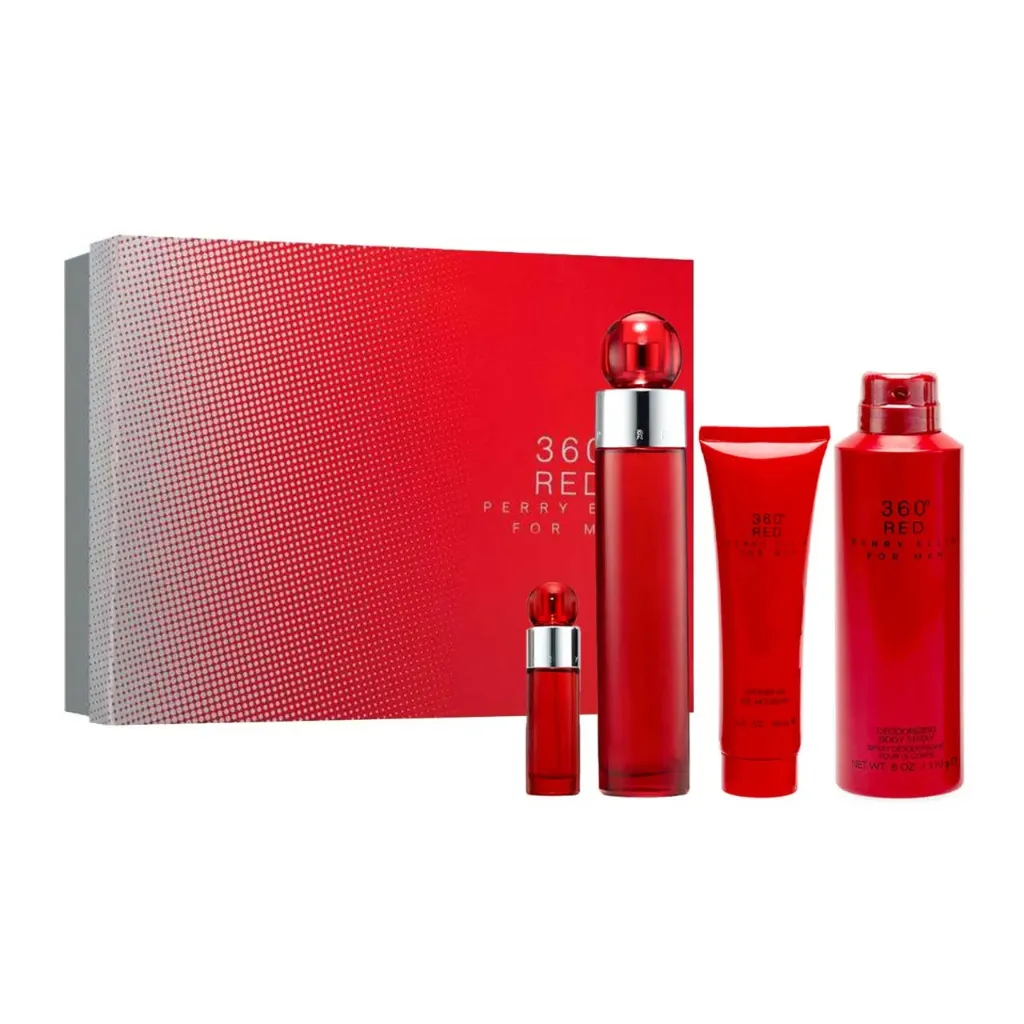 Perry Ellis 360 Red For Men 4 Piece Gift Set